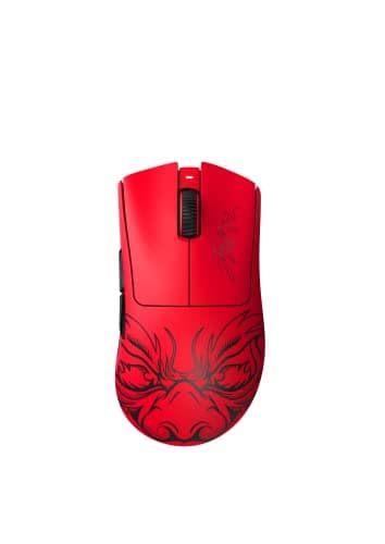Razer DeathAdder V3 Pro Wireless Gaming Mouse: 63g Lightweight - Focus Pro 30K Optical Sensor - Optical Switches Gen-3 - HyperSpeed Wireless - 5 Programmable Buttons - 90 Hr Battery - Faker Edition