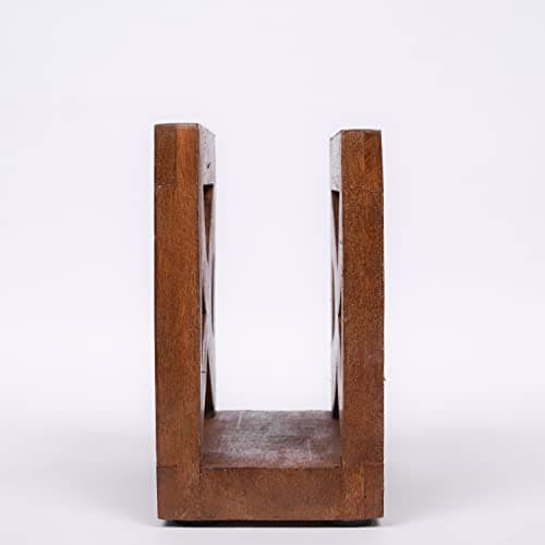EDHAS Wooden Paper Napkin Holder, Napkin Storage Dispenser For Tables Kitchen Office Accessories for Restaurants, Dining Home Décor (5" x 3" x 5") 6