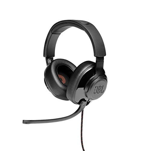 JBL Quantum 200 - Wired over-ear gaming headset with Voice focus directional flip-up mic and memory foam ear cushions (Black) 9