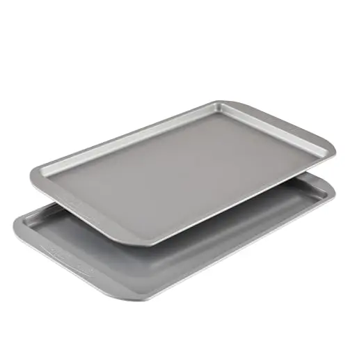 Farberware Nonstick Bakeware Set, Nonstick Cookie Sheets / Baking Sheets - 2 Piece, Gray