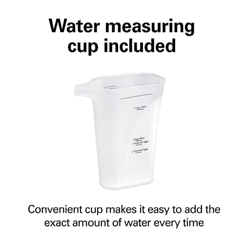 Hamilton Beach 6-in-1 Electric Egg Cooker for Hard Boiled Eggs, Sous Vide Style Egg Bite Maker and Poacher, 5.25” Non-Stick Skillet for Omelets, Scrambling & Frying, Grey (25510) 6