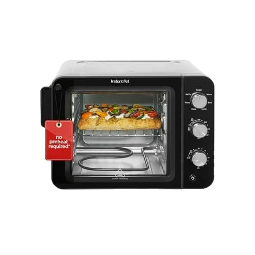 Instant Pot No Preheat Required* 4-Slice Air Fryer Toaster Oven with InstantHeat Technology, 7-in-1, Air Fry, Bake, Toast, Roast, Broil, Warm, and Make Pizza