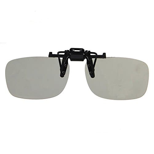 Wonderfulsight Circular Polarized Clip on 3D Glasses for RealD Best Performance and fit available