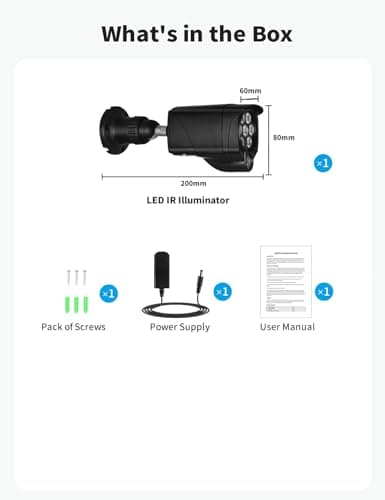 LONNKY LED IR Illuminator Wide Angle 8-LEDs 90 Degree 100Ft IR Infrared Flood Light for CCTV Security Cameras, IP Camera, Bullet Camera, Dome Camera, Suitable for Outdoor and Indoor Use 9