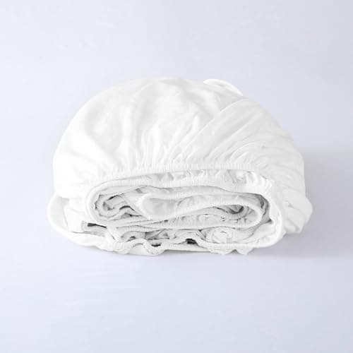 Yawfold King Fitted Sheet Only │100% Viscose Derived from Bamboo │Fitted Sheet with Elastic Corner Straps │ Ultra Soft Luxury Breathable │ Cooling for Hot Sleepers │ 18 Inch Deep Pocket 6