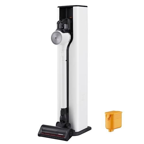 LG CordZero A931 - Cordless Stick Vacuum Cleaner with Auto-Empty Base, 60 Minute Runtime, Rechargeable Battery, Dual Floor Max Nozzle, Lightweight, Powerful Cleaning for Carpet, Hardwood, Pet Hair