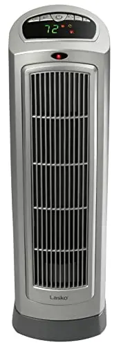Lasko Oscillating Digital Ceramic Tower Heater for Home with Adjustable Thermostat, Timer and Remote Control, 23 Inches, 1500W, Silver, 755320 8