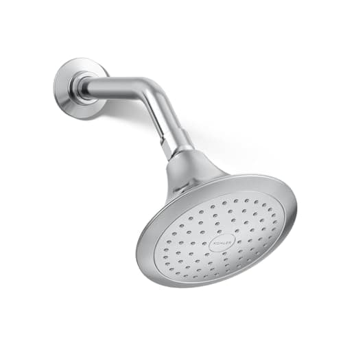 KOHLER 10282-AK-CP Forté® Single-function showerhead, 2.5 GPM, Corrosion Resistant Finish, Polished Chrome