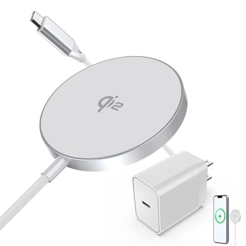 Wireless Charger iPhone,Magnetic Charger for iPhone 17/16/15/14/13/12 Series for Desk, Nightstand, Travel