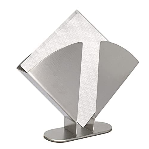 Niciksty Silver Napkin Holder - Stainless Steel Napkin Holders for Tables - Modern Serviette Holder -Dining Table Napkin Holders for Kitchen Perfect for Outdoor Events
