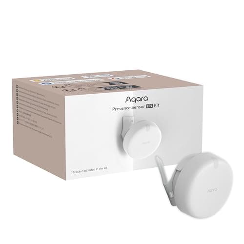 Aqara Presence Sensor FP2 Bracket Set, mmWave Radar Wired Motion Sensor, Zone Positioning, Multi-Person & Fall Detection, Supports HomeKit, Alexa, and Home Assistant, 2.4 GHz Wi-Fi Required