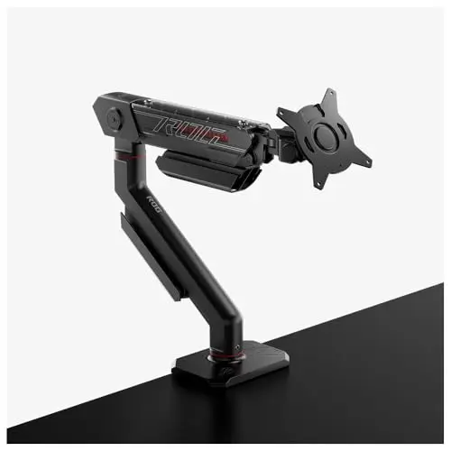ASUS ROG Ergo Monitor Arm (Monitor Mount, Cable Management Channels, for Monitors up to 39 Inches, up to 11.5 kg Weight, Compatible with VESA Mount 100 x 100 mm)