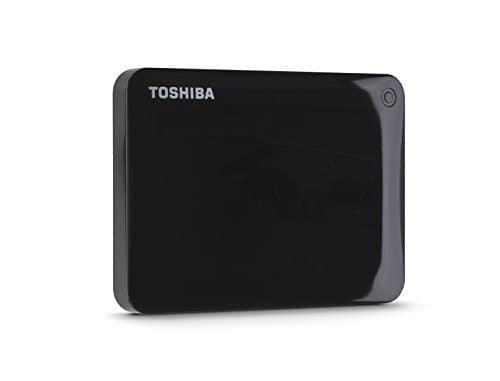 Toshiba Canvio Connect II 1TB Portable Hard Drive, Black (HDTC810XK3A1)