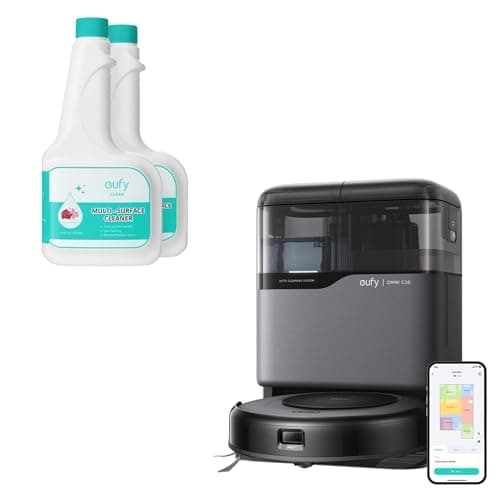 eufy Robot Vacuum Omni C20 with All-in-One Station RoboVac Hard Floor Cleaning Solution (2 Bottles)
