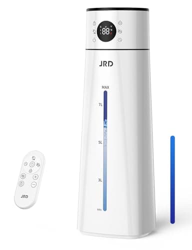 JRD Humidifier Large Room 8L/ 2.1Gal, Ultrasonic Cool Mist for Bedroom, Quiet Humidifier with Remote Control, 10 Mist Modes, 24H Timer, Night Light, AI Mode, 40H Run for Home Office Baby Pets