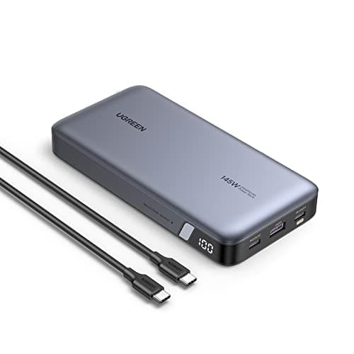 UGREEN Power Bank 25,000mAh 145W Laptop Portable Charger Bundle with USB C Cable 100W, USB C to USB C Cable Fast Charging Compatible with iPhone 15/15 Pro/15 Pro Max 2