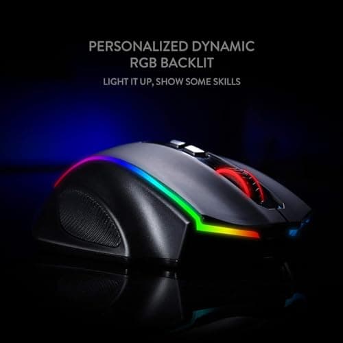 Redragon M686 Wireless Gaming Mouse, 16000 DPI Wired/Wireless Gamer Mouse with Professional Sensor, 45-Hour Reliable Power Capacity, Customizable Macro and RGB Backlight for PC/Mac/Laptop 7