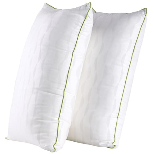 HKYLRAN Bed Pillows King Size Set of 2,for Sleeping, Adjustable King Pillows 2 Pack with Zipper, Cooling Hotel Quality with Premium Soft Down Alternative Fill