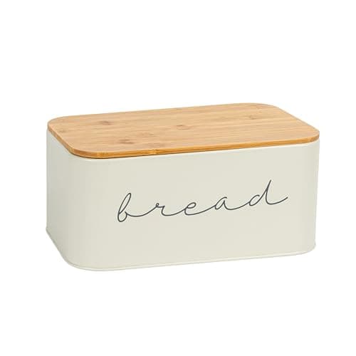 Bloomingville Metal Bread Bin with Bamboo Lid