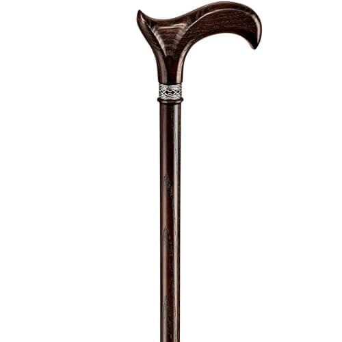 Asterom Walking Cane - Handmade, Ergonomic, Canes for Men - Wooden Walking Sticks for Seniors, Unique, Cool (Walnut, 36 Inches) 5