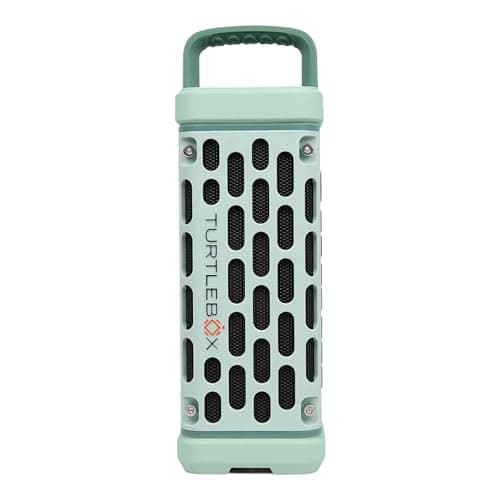 Turtlebox Ranger: Loud! Outdoor Portable Bluetooth 5.4 Speaker | Rugged, Waterproof, Ultra-Portable | Plays to 105db, Deep Bass, Shockproof, Unlimited Pairing for Full Stereo Experience, River Rock