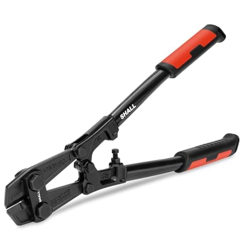 SHALL 14" Bolt Cutter Heavy Duty, Lock Cutter, Chain Cutter, Ergonomic Handle, More Efficient Leverage, for Cutting Locks, Chains & Iron Wire