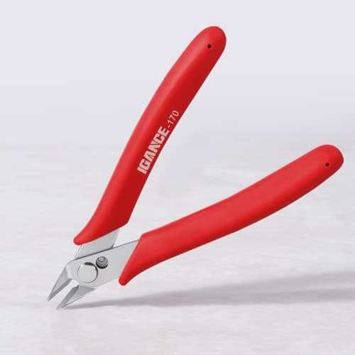 IGAN-170 Wire Cutters, Precision Electronics Flush Cutter, One of the Strongest and Sharpest Side Cutting pliers with an Opening Spring, Ideal for Ultra-fine Cutting Needs. 6