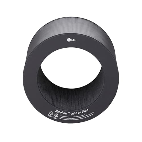 LG PuriCare 360 Air Purifiers for Home, Large and Small Room, Bedroom, Up to 2,059 ft² in 1 Hr with NanoFiber True HEPA Filter, 360 Degrees of Filtration, WiFi, Air Quality Monitor, Low Noise 12