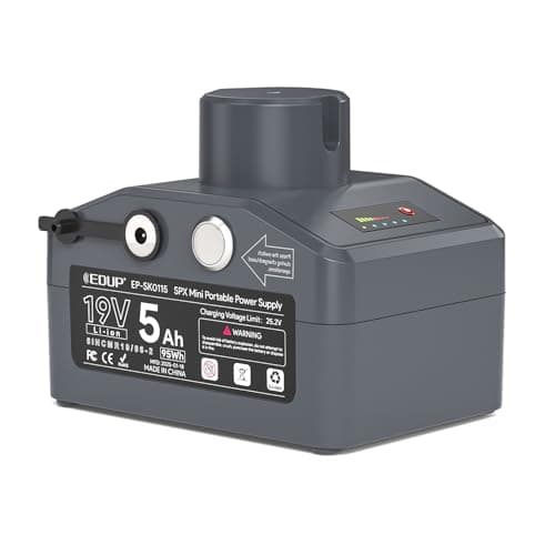 EDUP Starlink Mini Battery Pack with Mounting Kit & Power Adapter, 2025 Upgraded Rechargeable Battery Power Supply for Starlink Mini Dishy, Plug and Play, 19V/ 5Ah/ 95Wh, Star Link Mount