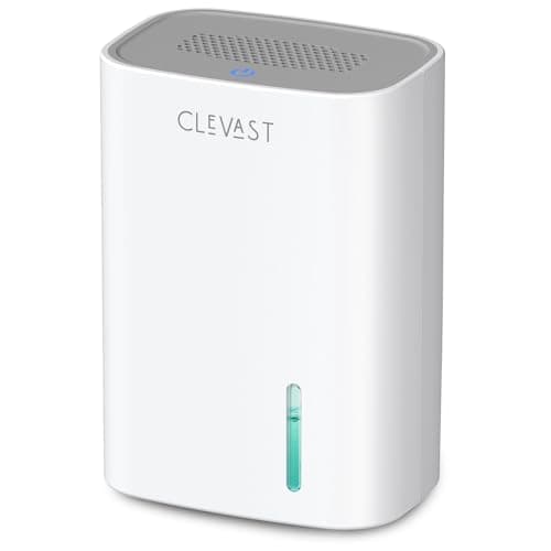 CLEVAST Small Dehumidifier for Home, 30oz Compact Mini Dehumidifier with Auto Shut-Off, Quiet 24dB Portable Air Dehumidifier for Bathroom, Bedroom, Closet, RV