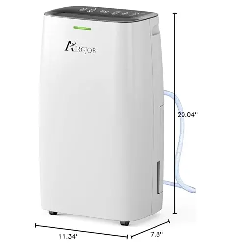 32-Pint Dehumidifier for Basement and Large Room - 2000 Sq. Ft, Quiet Dehumidifier for Large Capacity Room Home Bathroom Basements - Auto Continuous Drain Remove Moisture with Child Lock 8