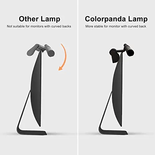 Colorpanda Monitor Light Bar, Fit for Curved/Flat Monitor, Eye-Care USB Reading LED Task Lamp with Touch Control, No Screen Glare Dimmable Desk Lamp Computer Monitor Light Bar for Screen Home Office 7