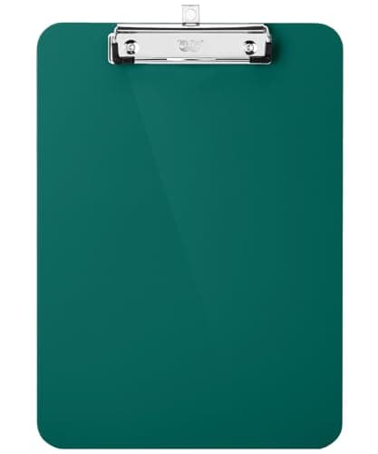 Mr. Pen- Plastic Clipboard, 12.5” x 9”, Dark Green, Clipboard Plastic, Low-Profile Metal Clip with Retractable Hanging Hole