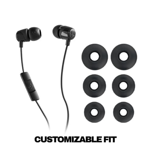 Skullcandy Jib USB-C Wired Earbuds with Noise Isolation, Inline Microphone Call and Track Control for iPhone Android, Ear Gel Sizes Included for Custom Fit - True Black 6