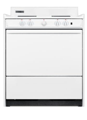Summit WEM2171Q Kitchen Electric Cooking Range, White
