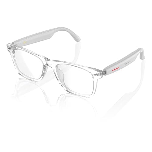 Emerhome Smart Bluetooth Glasses with AI Voice Assistant – Lightweight, 8-Hour Battery Life, Auto Pairing, Touch Control & Stereo Sound for Calls & Music, Unisex Design