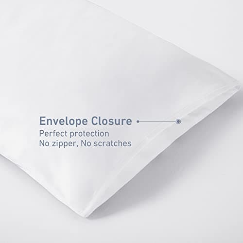 Leeden 100% Cotton Body Pillow Cover, 800 Thread Count 21x54 Soft Breathable Long Body Pillow Pillowcase, White 5