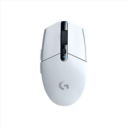 Logitech G305 Lightspeed Wireless Gaming Mouse, HERO Sensor, 12,000 DPI, Lightweight, 6 Programmable Buttons, 250h Battery Life, On-Board Memory, Compatible with PC/Mac - White (Renewed)