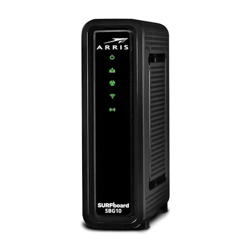 ARRIS (SBG10-RB) - Modem Router Combo - DOCSIS 3.0 16 x 4 Gigabit & AC1600 WiFi, [Check with your provider for compatibility]400 Mbps Max Internet Speeds - Renewed