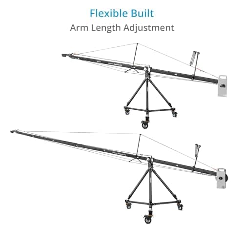 PROAIM 6m/20ft Fraser Camera Jib Crane Package for Filmmakers & Production Units. Includes Tripod Stand & Floor Dolly. Payload: 10Kg/22lb (PF-3TR-JTD) 8