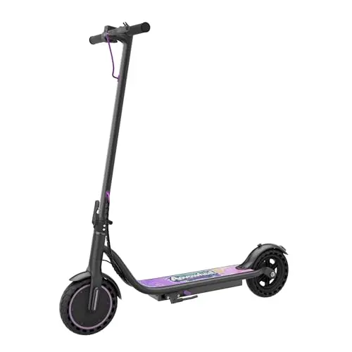 Aovowheel Electric Scooter Adults, Foldable 8.5" Tires E Scooter for Adults, 19 Mph, 350W Motor, Kick Scooters Max 16 Miles Long Range for Commuting, Electric Scooter with Dual Braking System, APP