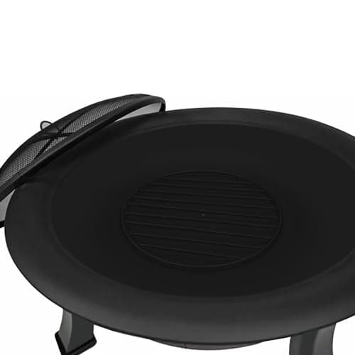 Four Seasons Courtyard Outdoor Fire Pit with Spark Screen & Cover, 30", Black 7