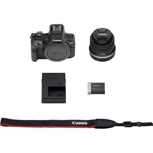 Canon EOS R100 Mirrorless Camera with RF-S18-45mm F4.5-6.3 IS STM Lens Kit, 24.1 Megapixel CMOS (APS-C) Sensor, 4K Video, RF Mount | Black Bundled with 64GB Memory Card & Camera Shoulder Bag (3 Items) 9