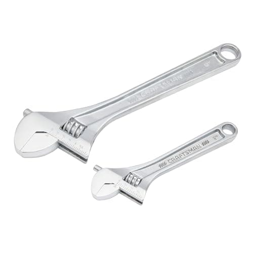 CRAFTSMAN All Steel Adjustable Wrench Set, 2 Piece (CMMT12006) 5