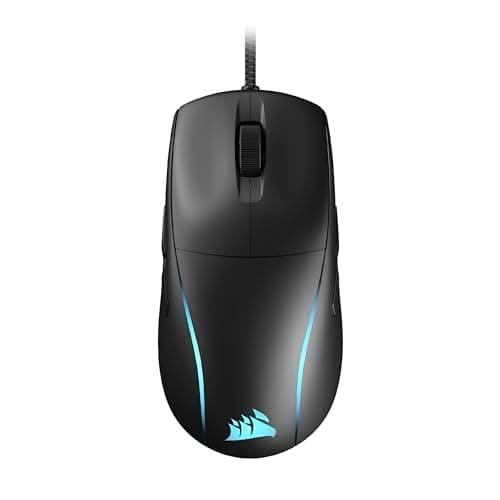 Corsair M75 Wired RGB Lightweight FPS Gaming Mouse – 26,000 DPI – Swappable Side Buttons – PC – Black