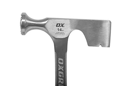 OX TOOLS Pro Drywall Hammer | 14 Ounce / 400 Grams | Drywall Ax | Milled Faced | Drywall Hatchet | 14 oz Drywalling HammerOX-P082614 5