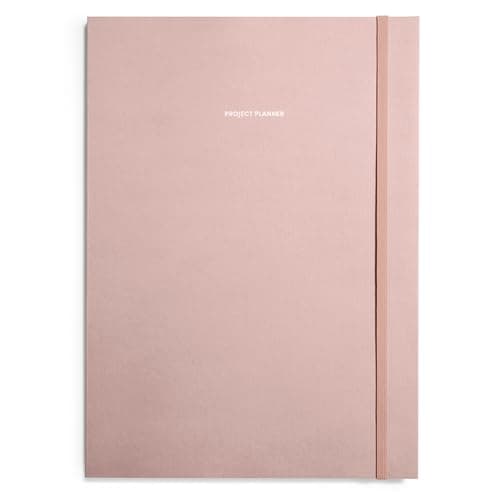 POKETO – Hardcover Project Planner - 11.9" x 8.4" - Undated - Weekly, Monthly & Yearly Notebook - Daily Planner - Note Taking - Eco-Friendly Journal - Home, School & Office Supplies - Clay