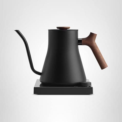 Fellow Stagg EKG Pro Studio Edition Electric Gooseneck Kettle - Pour-Over Coffee, Tea, Quick Heating, Precise Temperature Control, Scheduling, Built-in Brew Timer-Matte Black with Walnut Handle, 0.9 L 7