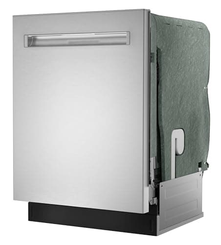 Sharp SDW6726MS 24-inch Stainless Steel Dishwasher, 47 dB Library Quiet, Third Rack, Power Wash Sprayer, 12 Place Settings, 12