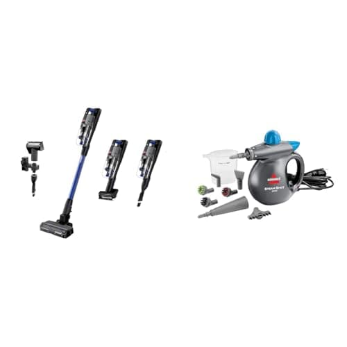 Bissell PowerClean FurFinder 200W Self-Standing Cordless Vacuum Steam Shot Omni Handheld Portable steam Cleaner